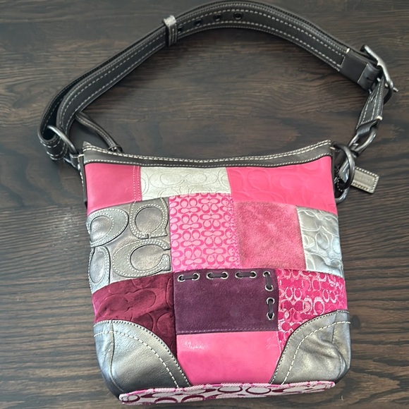 Coach Patchwork Shoulder Bag - Picture 3 of 12